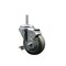 Service Caster 35 Inch Gray Polyurethane Wheel Swivel 58 Inch Threaded Stem Caster with Brake SCC SCC-TS20S3514-PPUB-TLB-58212 - alternate 1